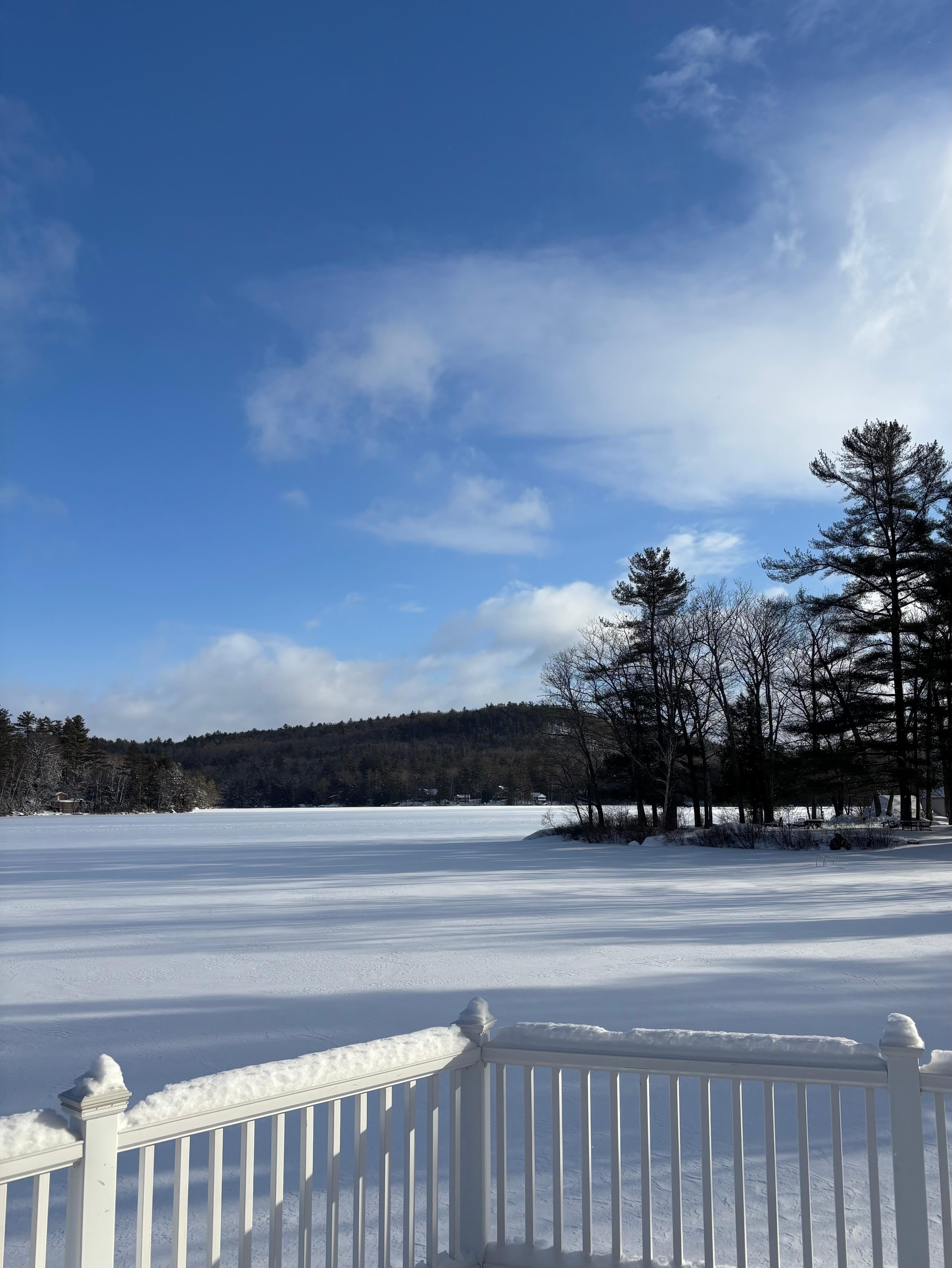 Loved looking at this view of the frozen lake!