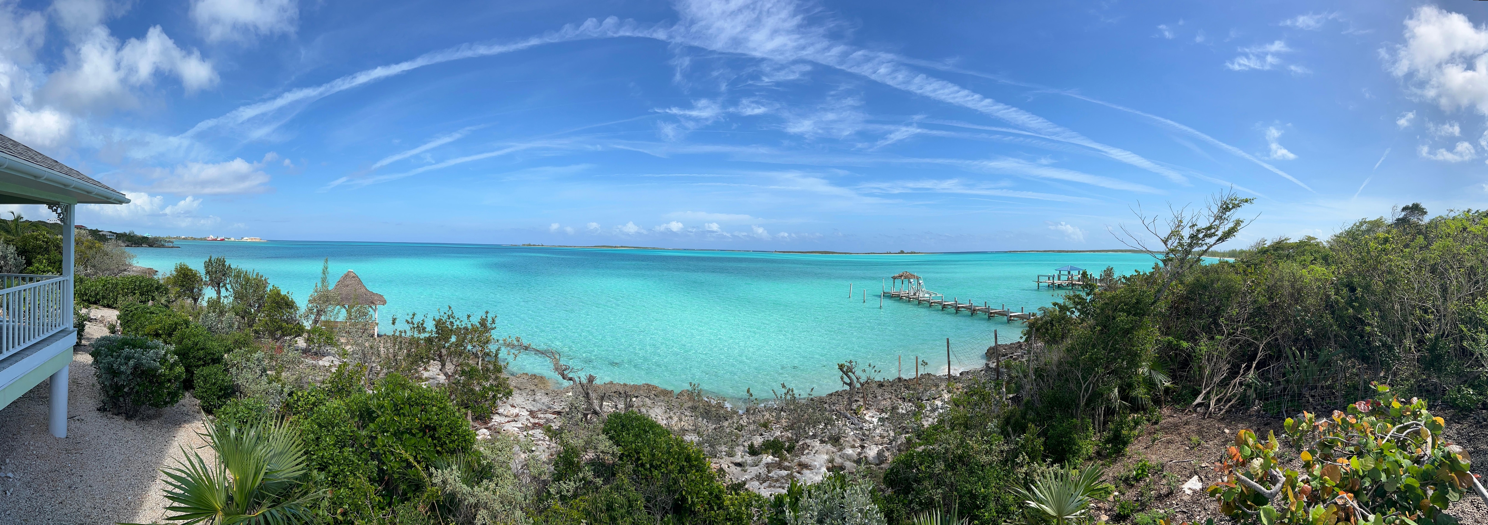 Panoramic view from the deck off the bedroom