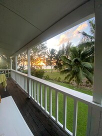 Sunset from the villa deck