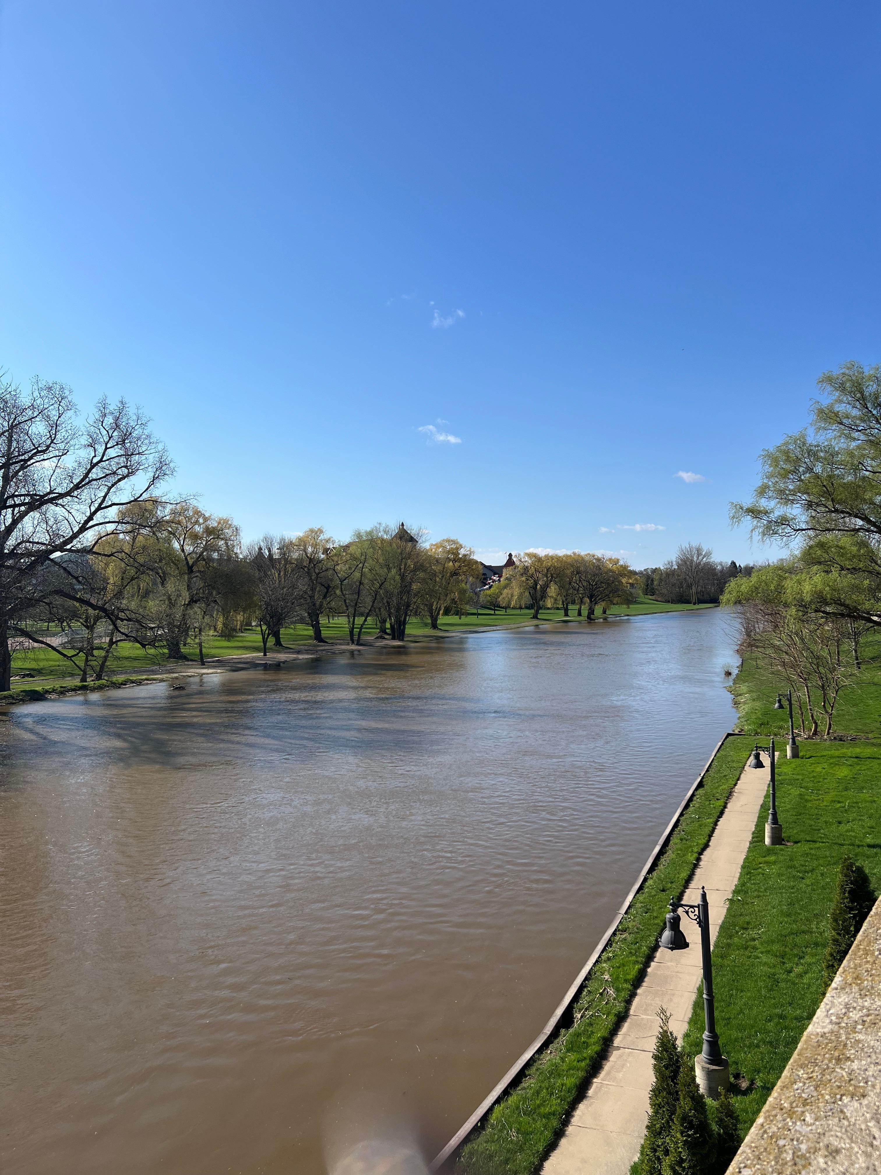 Riverfront view in April 2026
