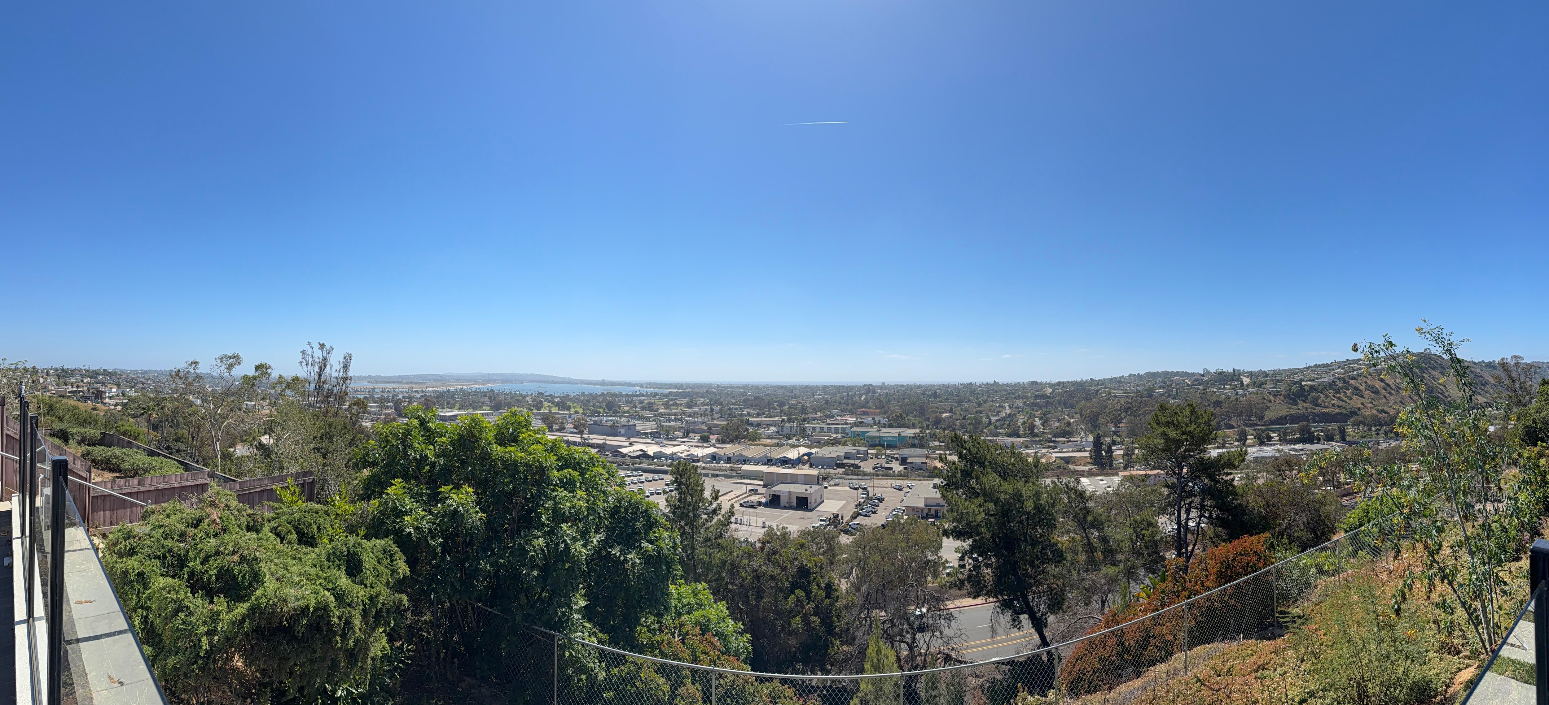 View from the pool deck. 