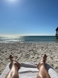 A lazy day at the beach.