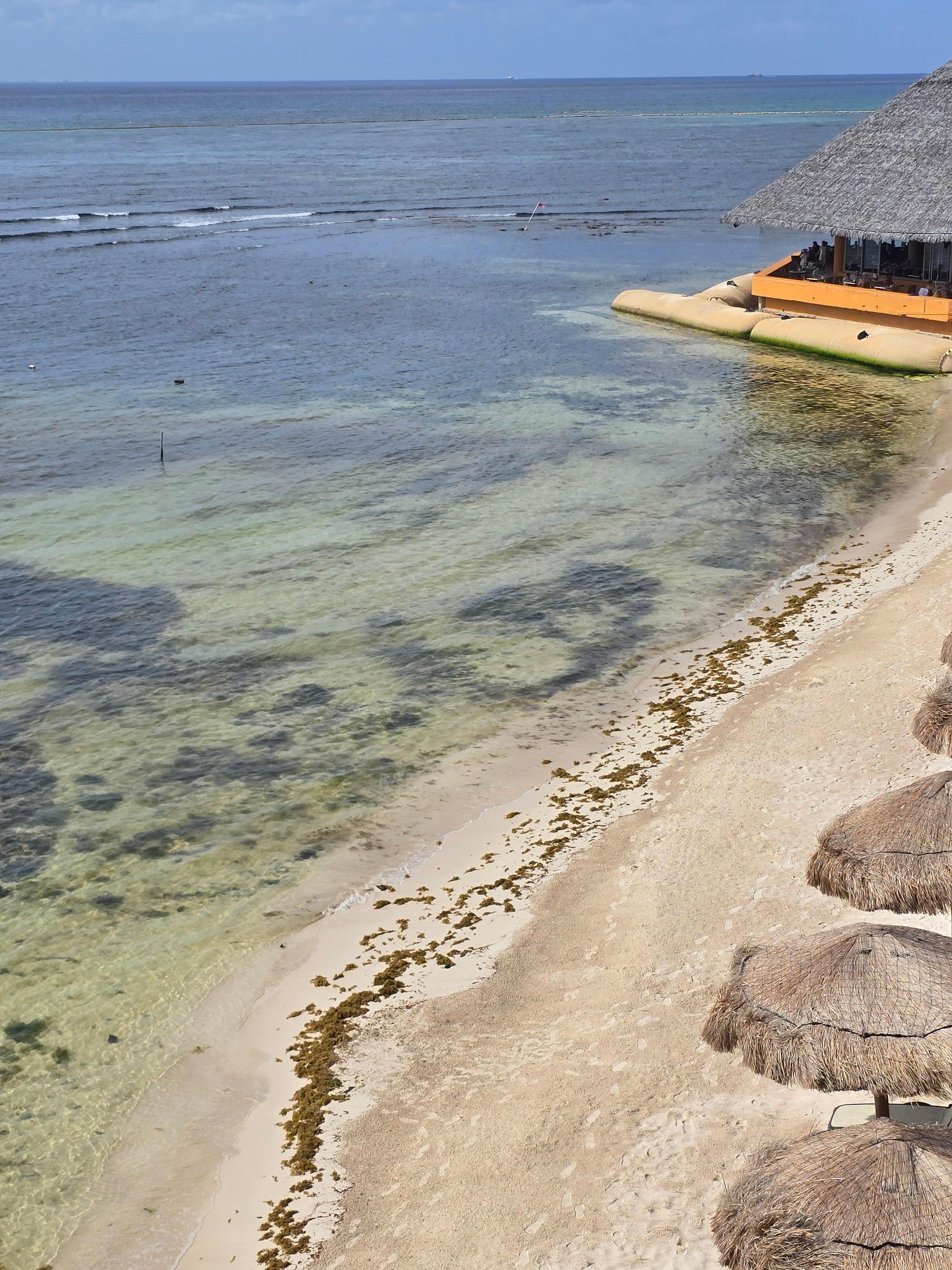 Sargassum season July17th, staff tried to keep up with it the best they could.