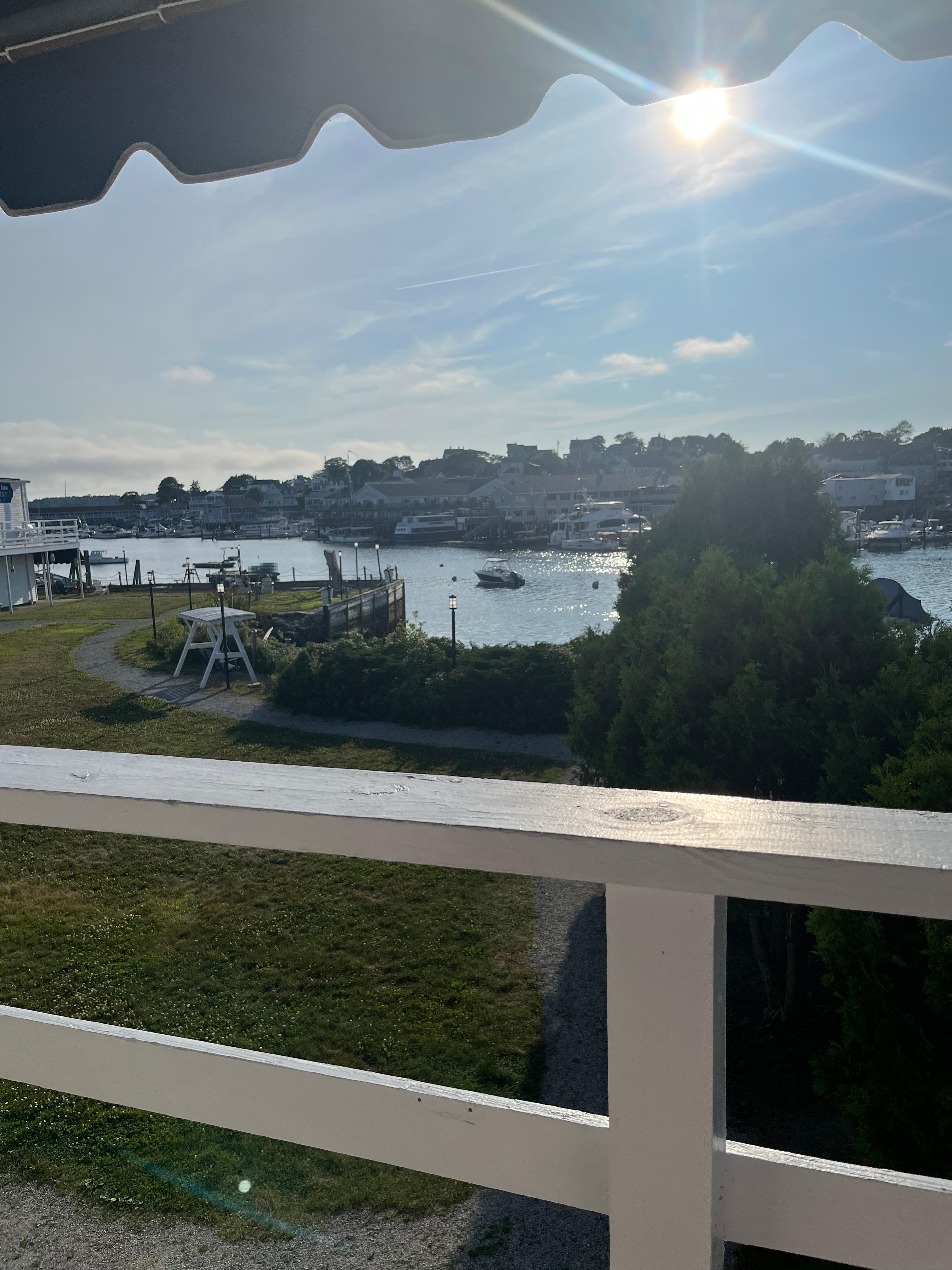 view from balcony. 