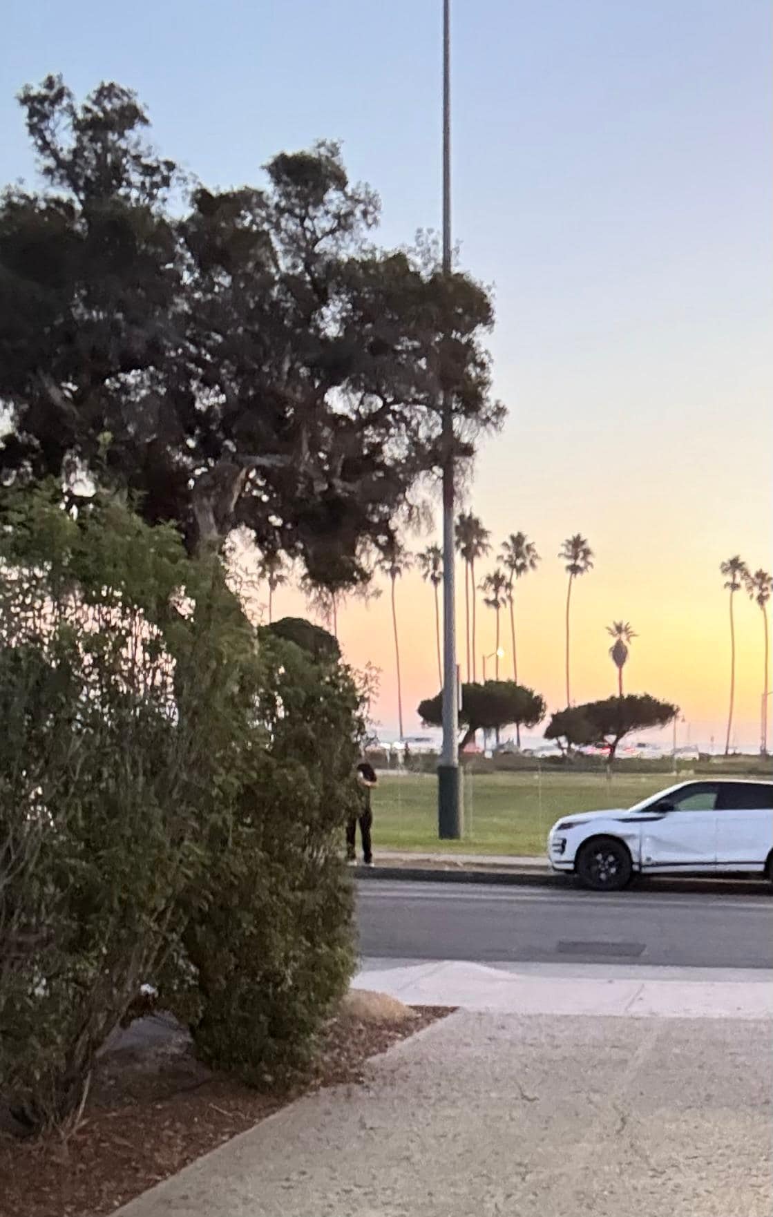 View of beach from driveway 