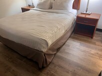 Didn't bother to pull the sheets back as after I noticed the roach I recorded and left the room.
