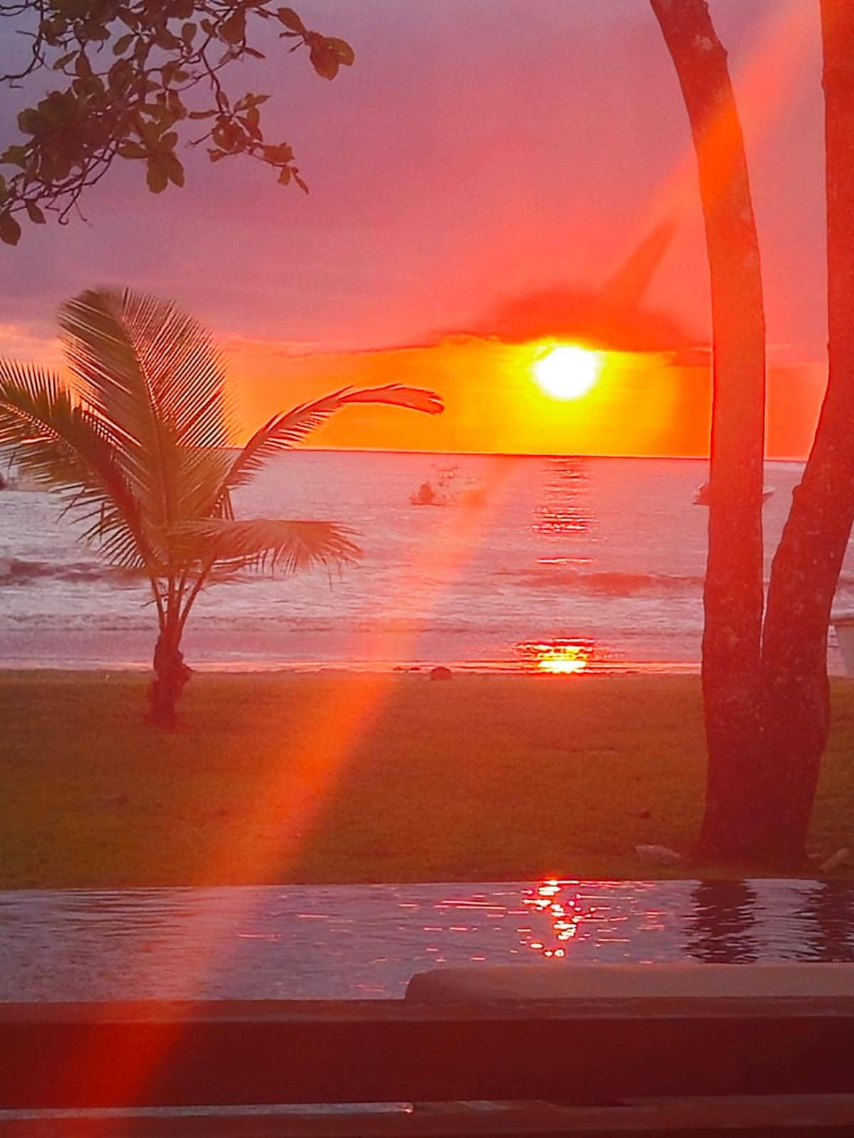 Watching a beautiful sunset