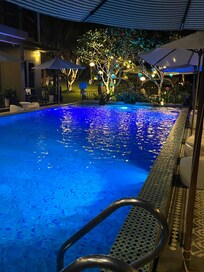Pool at night