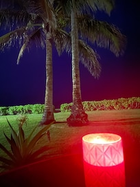 Night time on the patio