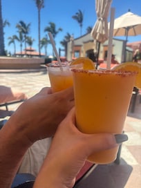 Best fresh fruit blended margaritas.