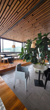 Roof top view for breakfast