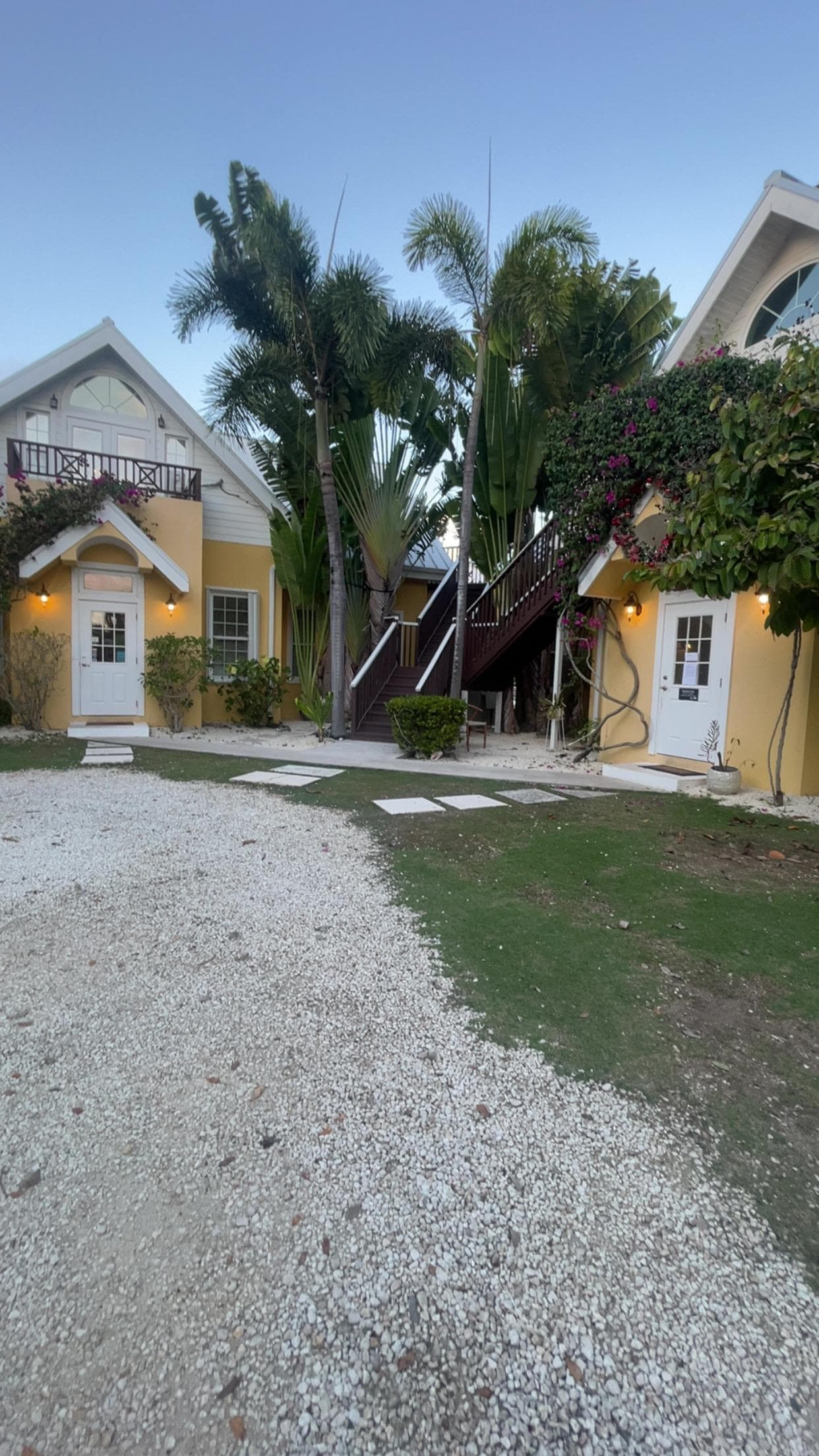 View from the driveway 