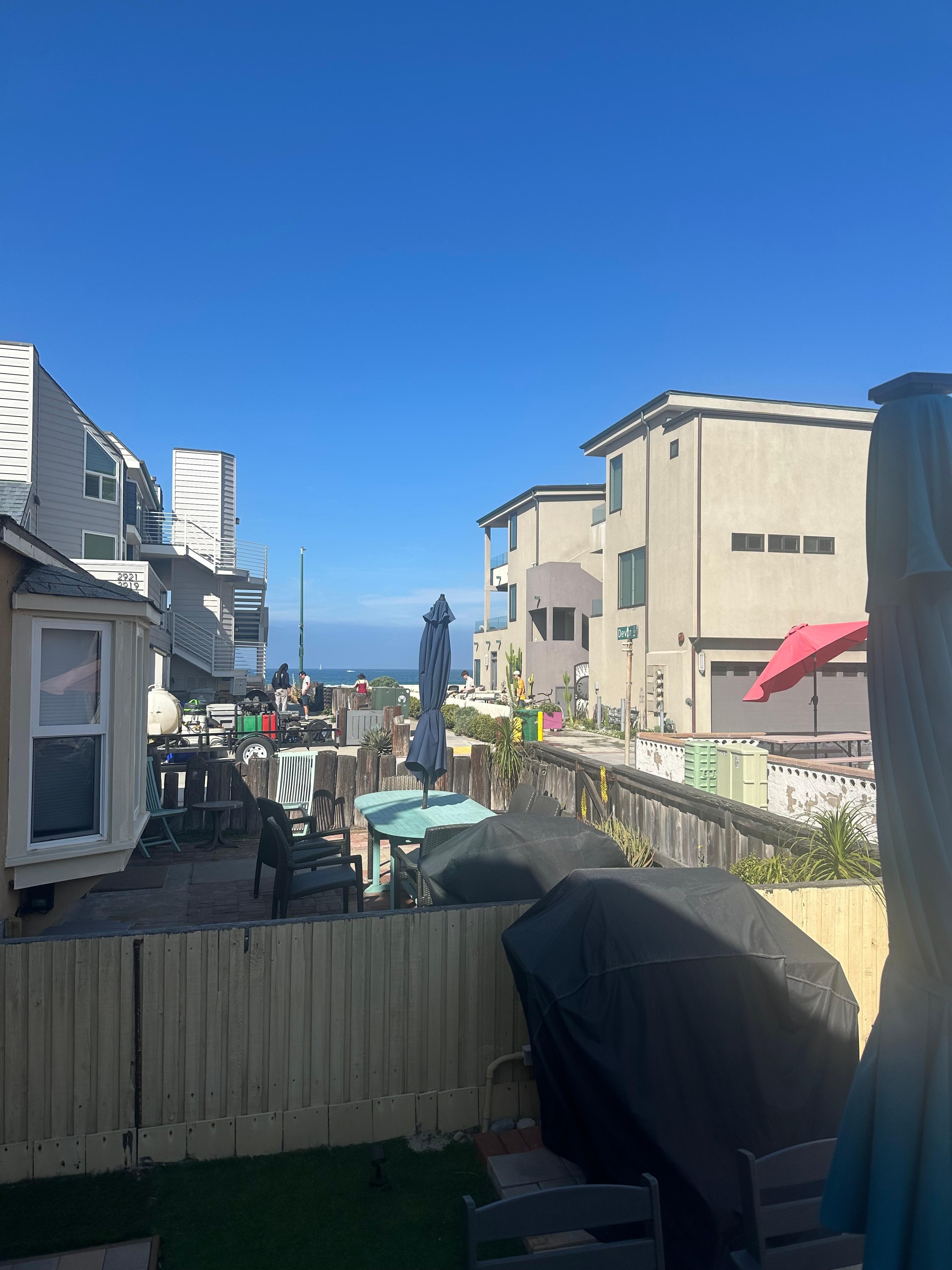 View from front patio to ocean