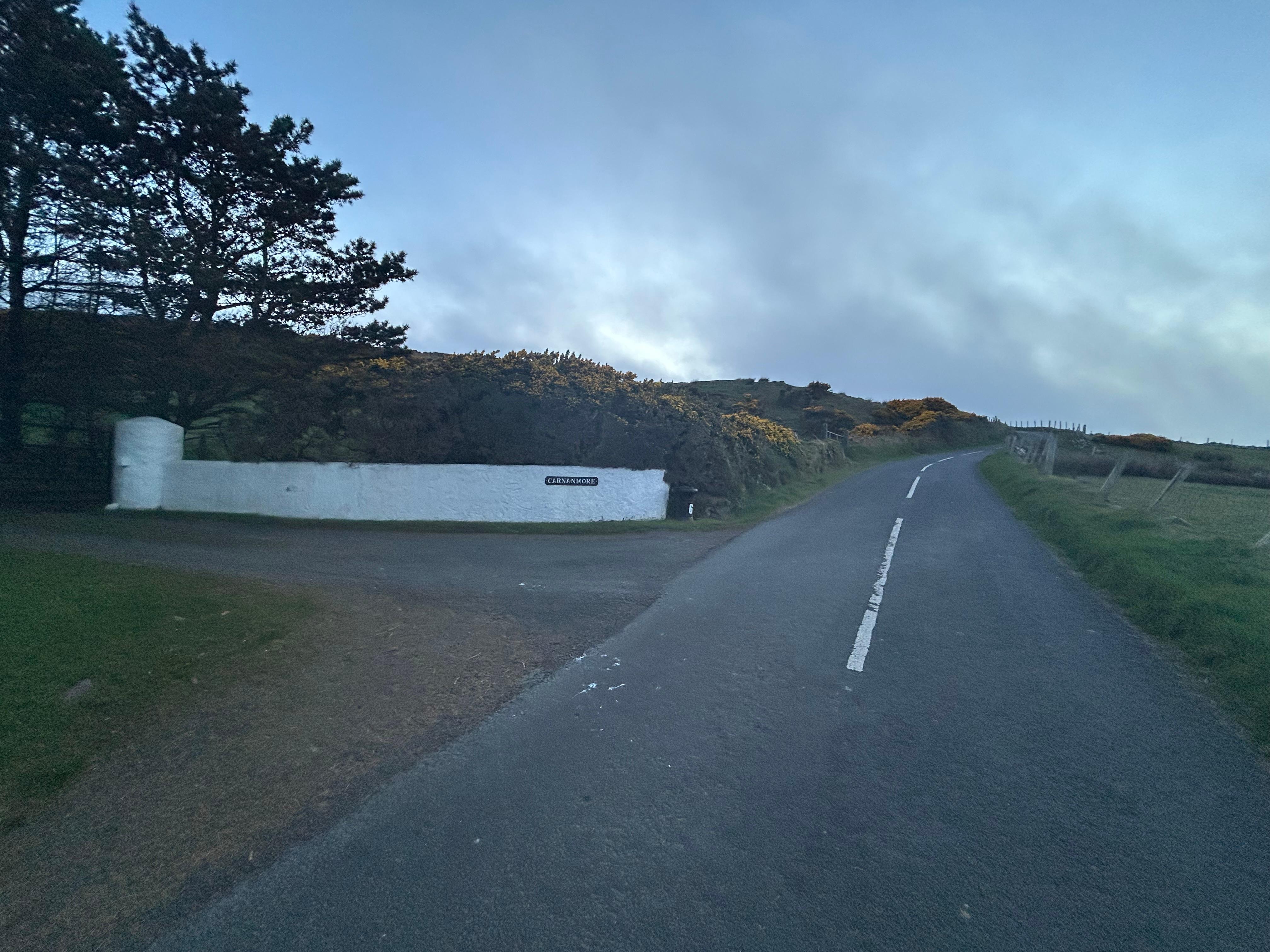 View of where you pull into the property