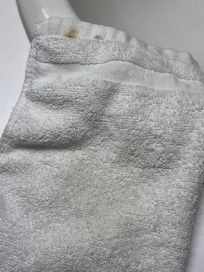 Dirty washcloth like disgusting