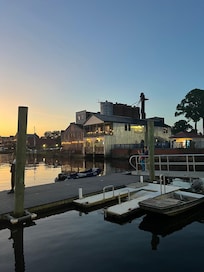 Waterfront walks with amazing sunsets.