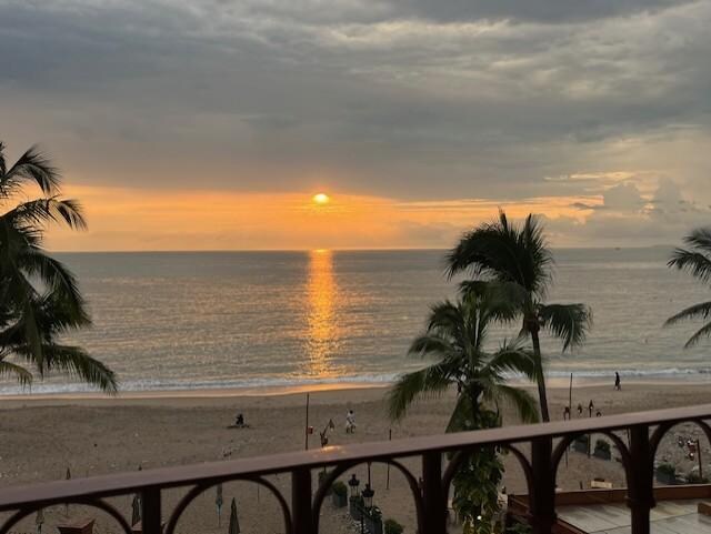 Sunset from the deck.