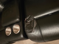 Torn living room couch