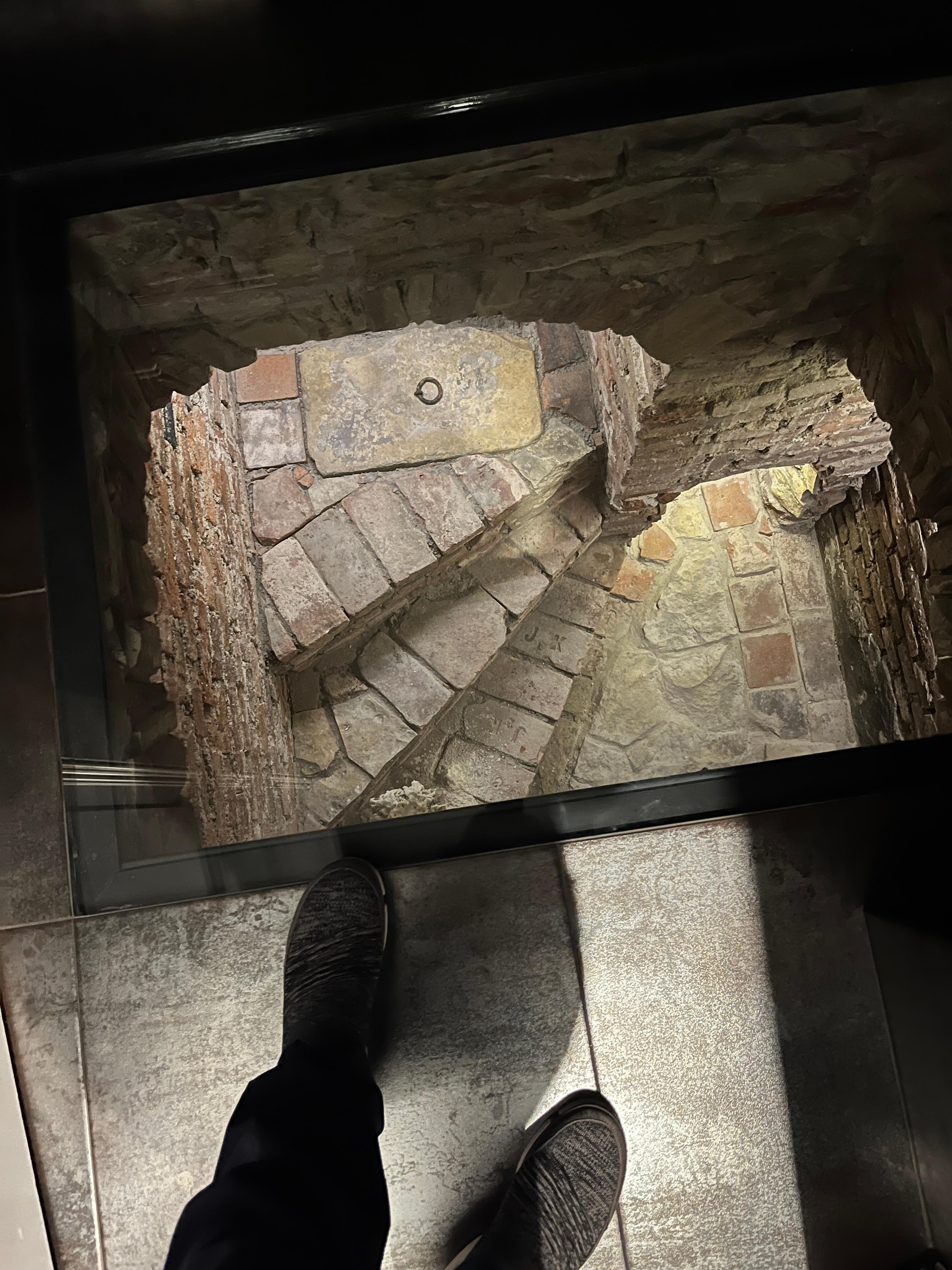 Feature bathroom floor 