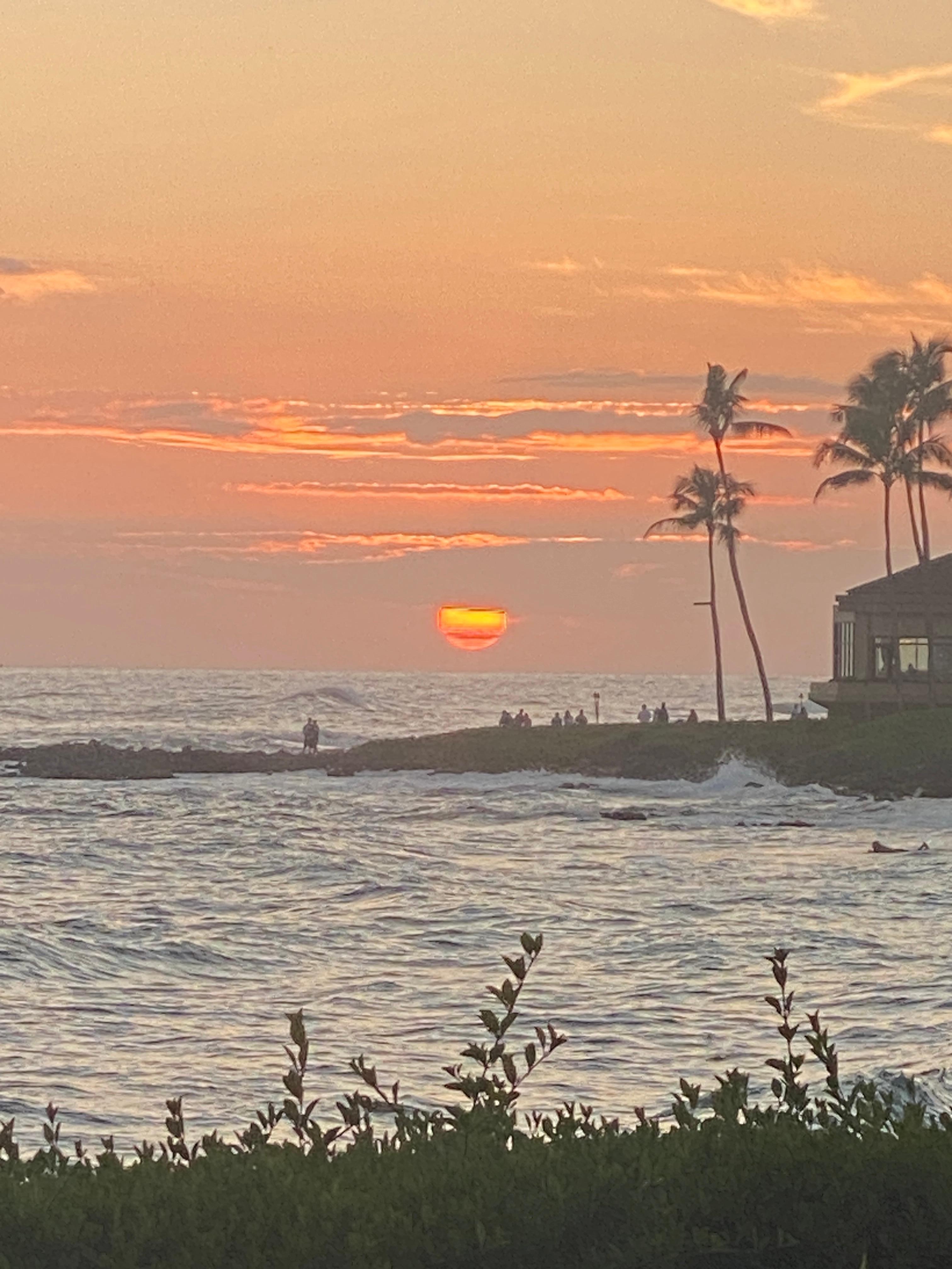 Sunset from the property.