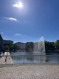 Opposite hotel