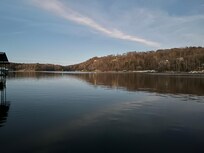View of the lake from the dock