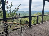 Lower porch and hammock