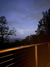 Night view off of the deck.