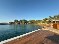 Beach and boardwalk.