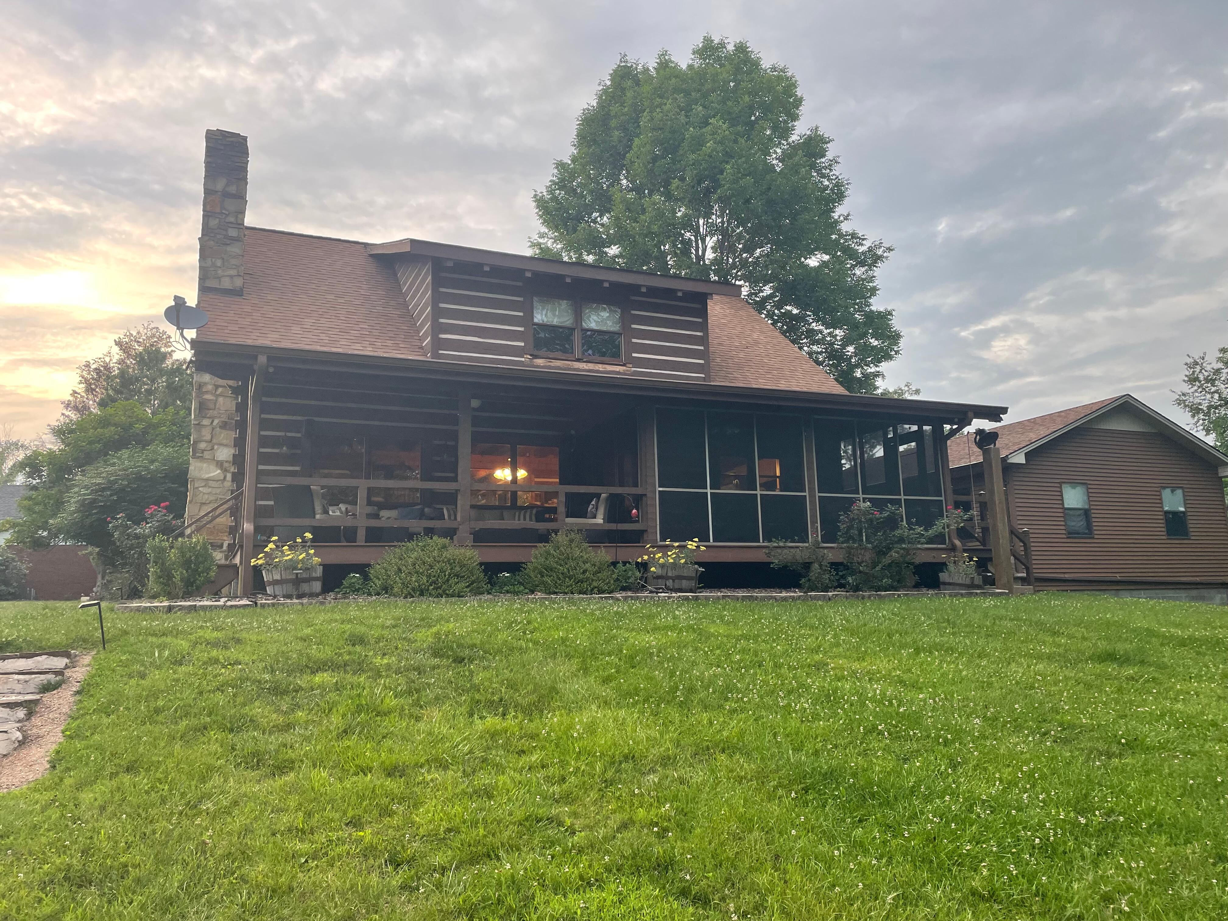 The back of the house