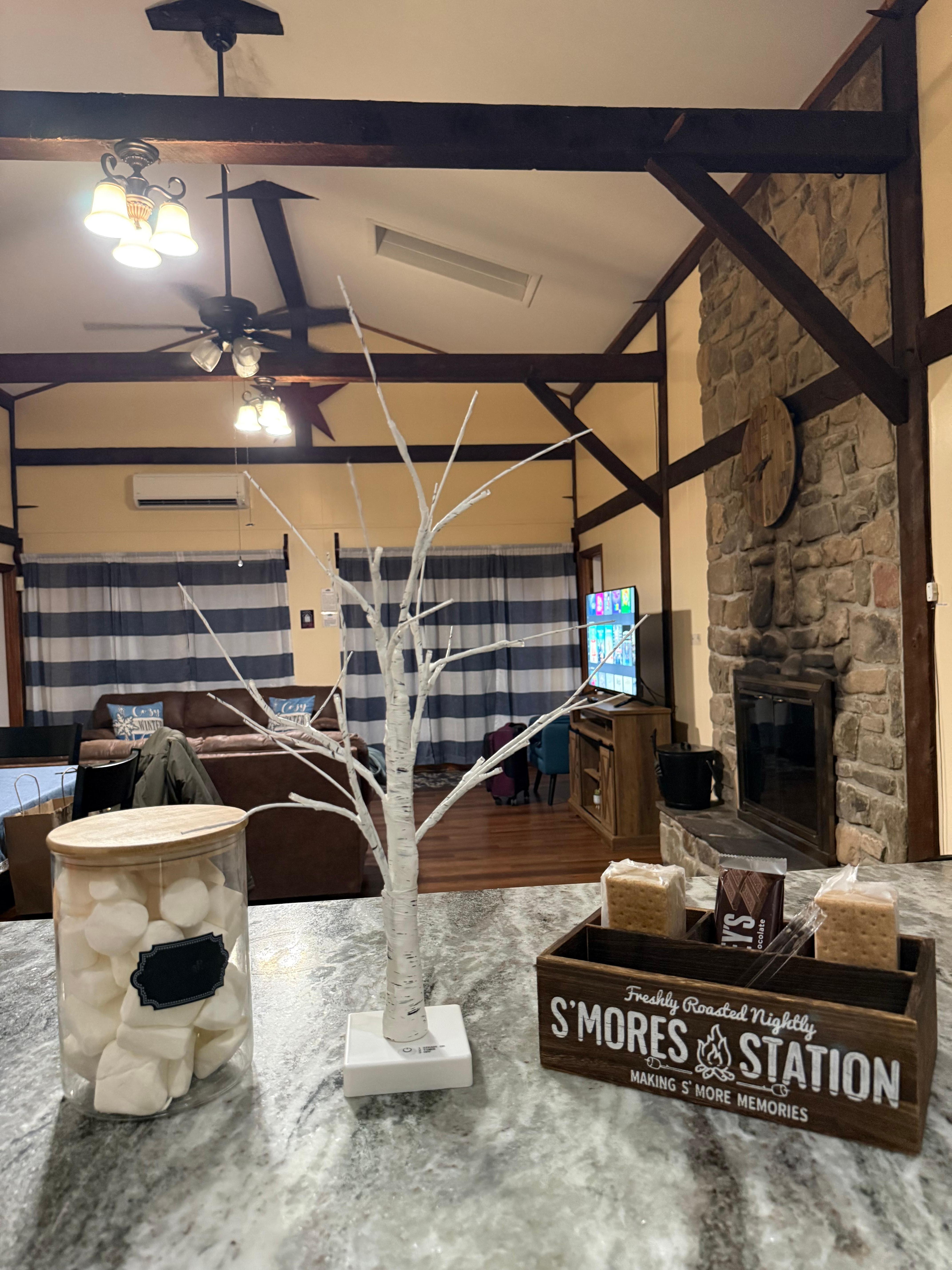 Such a sweet touch to provide some s’mores! 