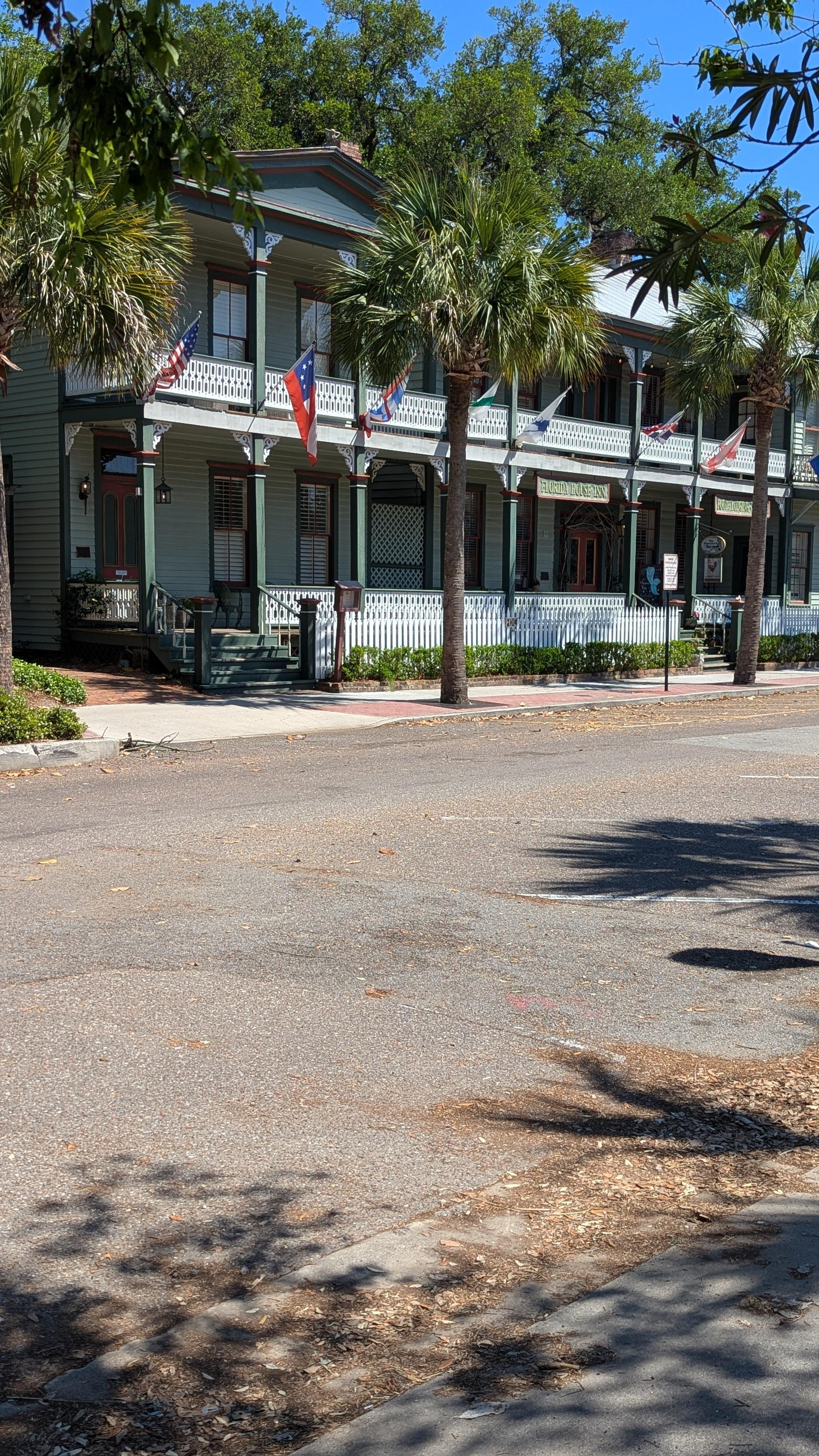Front of oldest hotel in Fernandina Beach Florida 