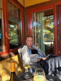 Private back covered porch