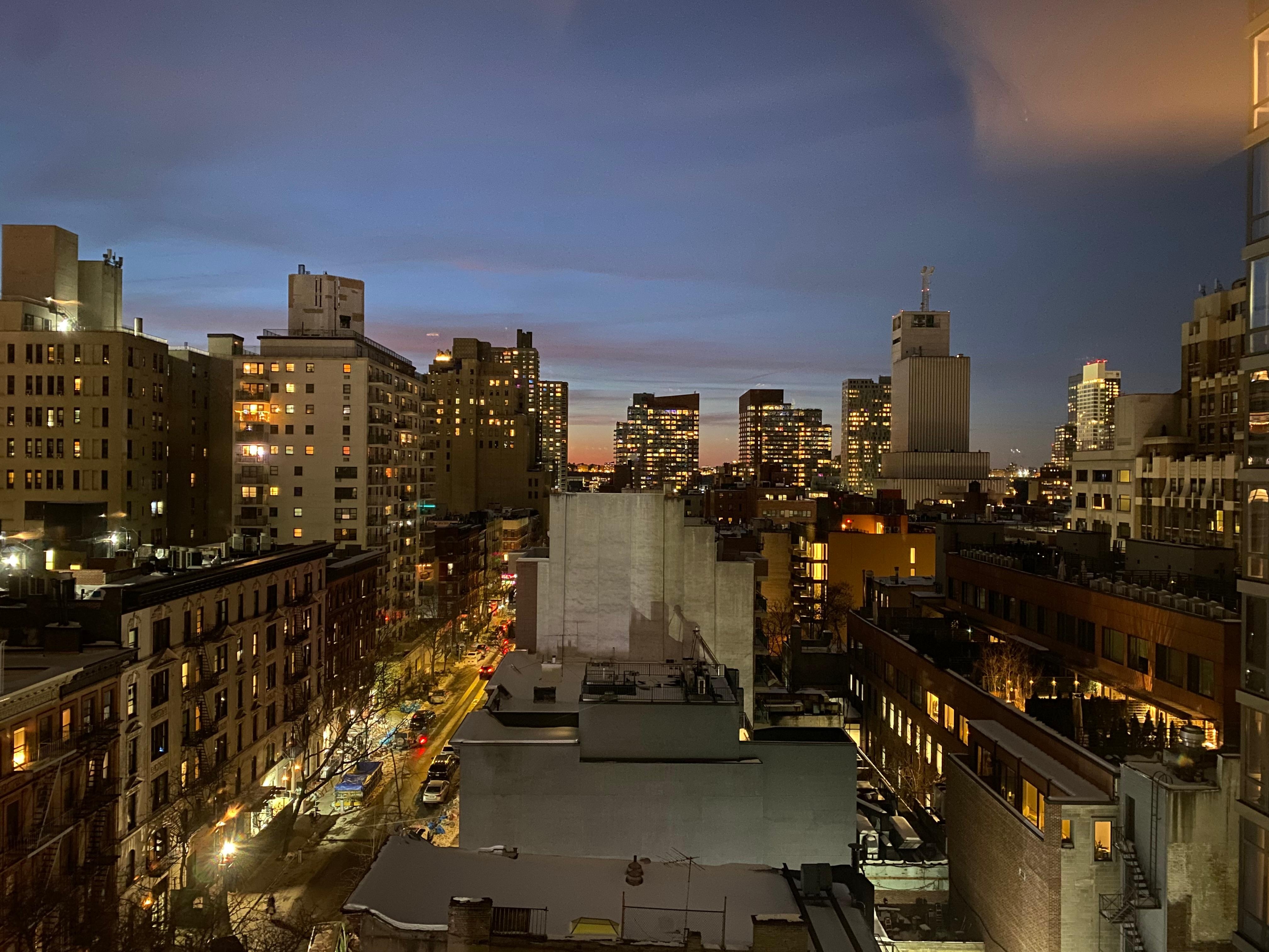 View from my window.  Even though the Romer is in a busy, bustling neighborhood, it was still quiet in the room.