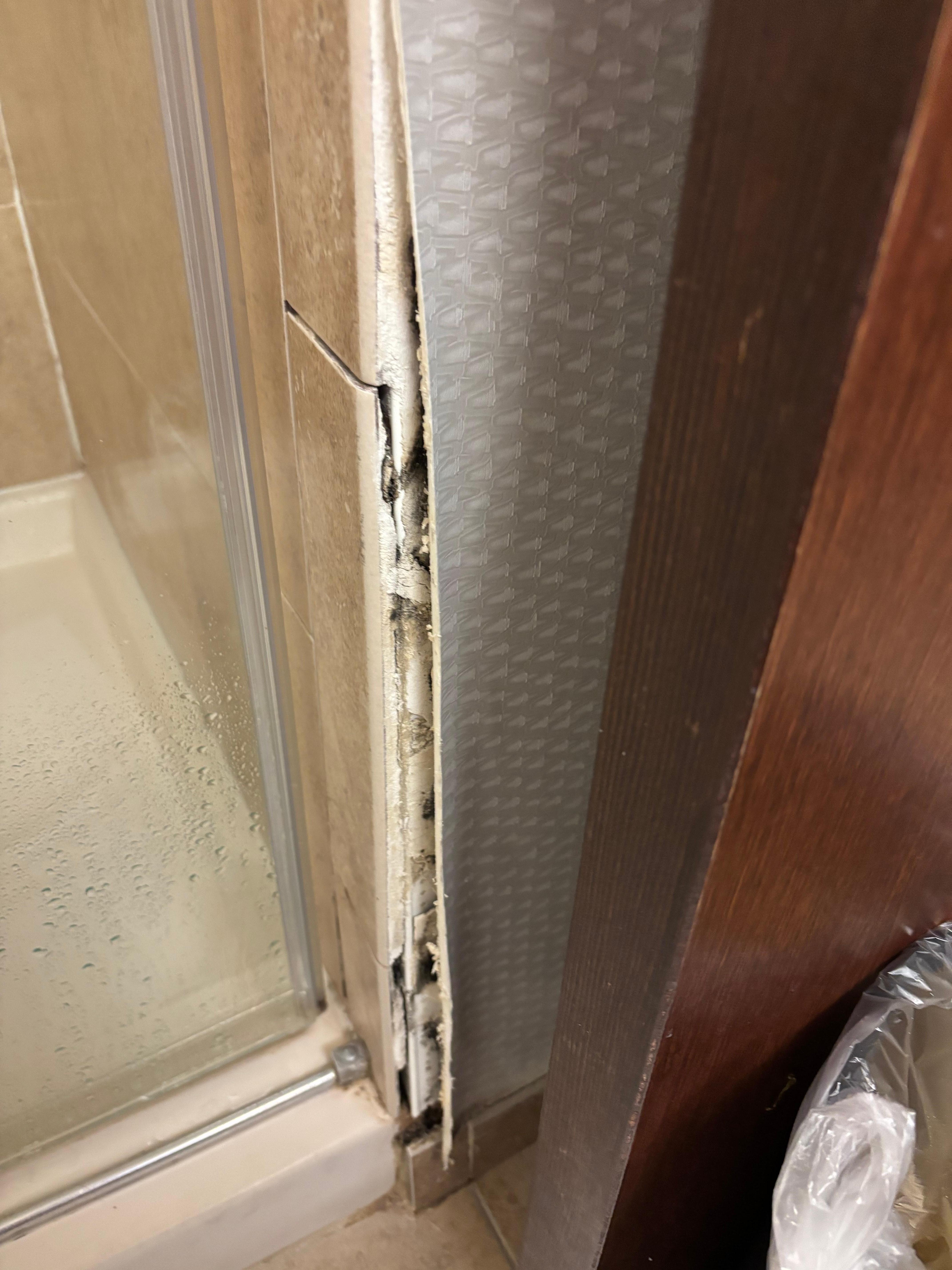 They used staples to close the opening. Also only one elevator was working. I mentioned the morning crowdedness to staff. The staff told me that they have reported to the elevator company and the crowdedness happened only in that morning. 