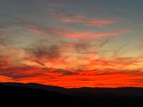 Last night sunset