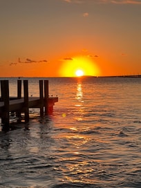 Sunset over the 7 mile bridge.