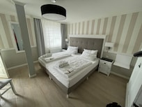 Vårt rum högst upp i huset