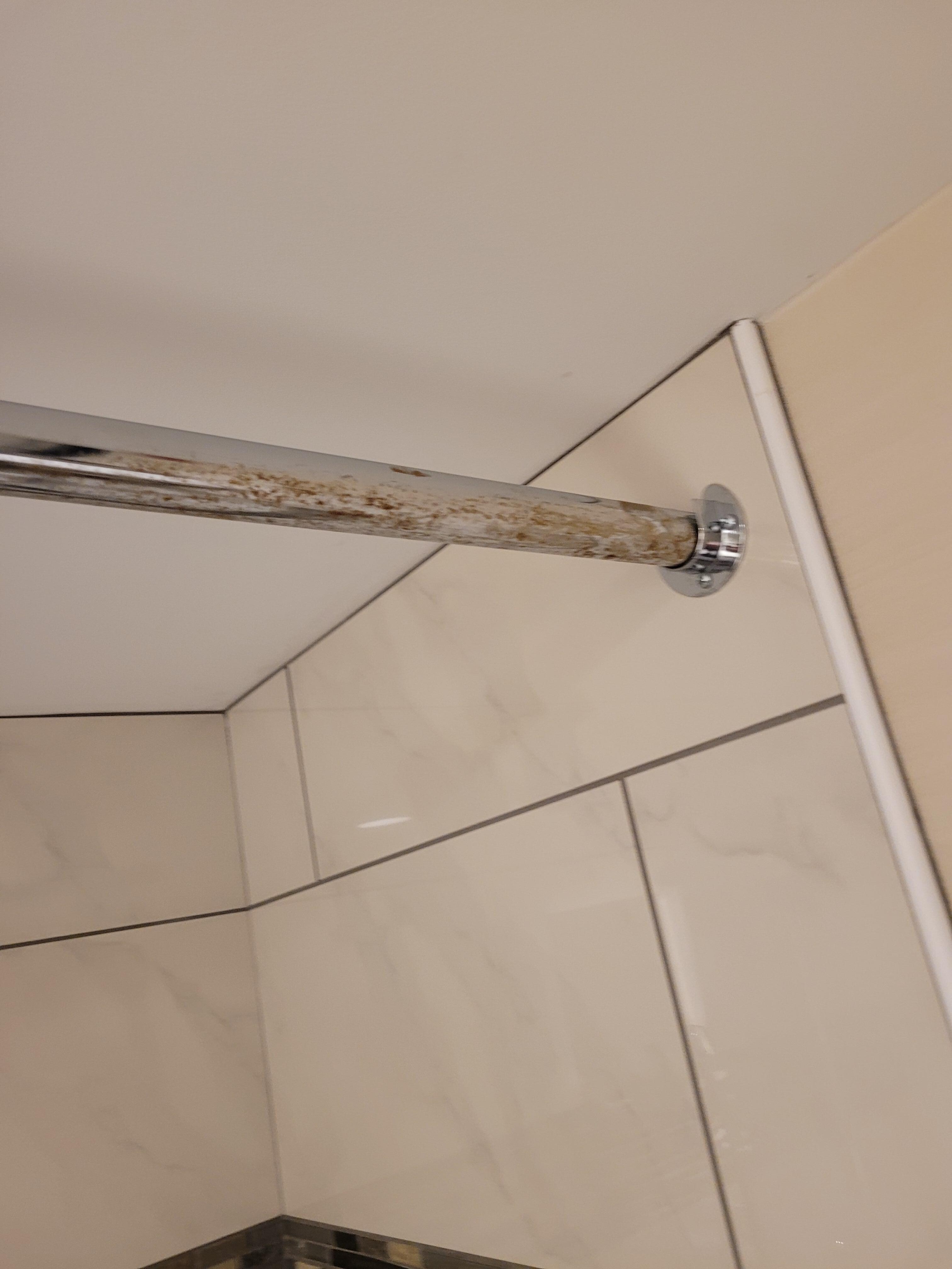 Shower rod is rusty

