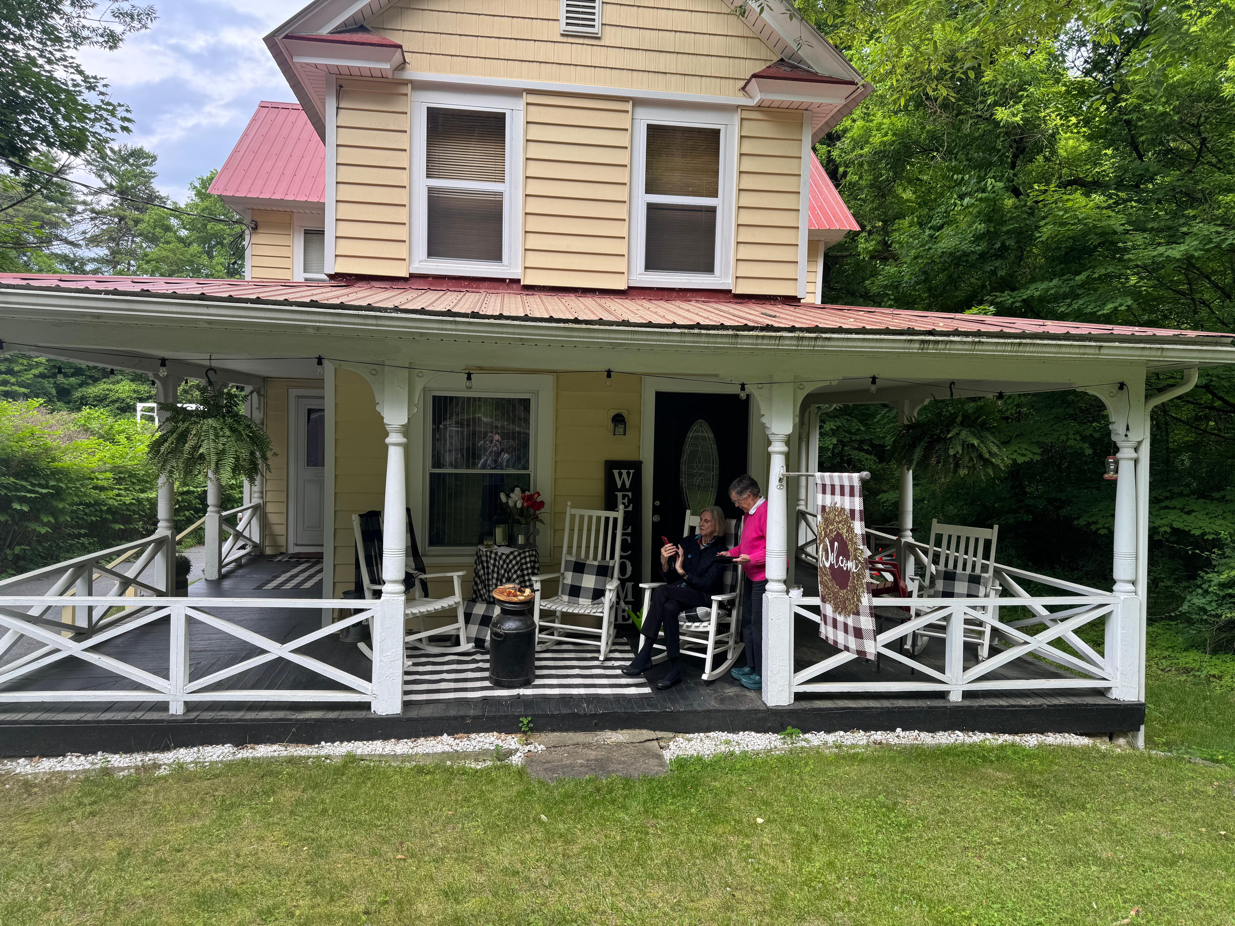 Cocktails on the porch