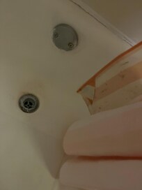 Mood on shower curtain