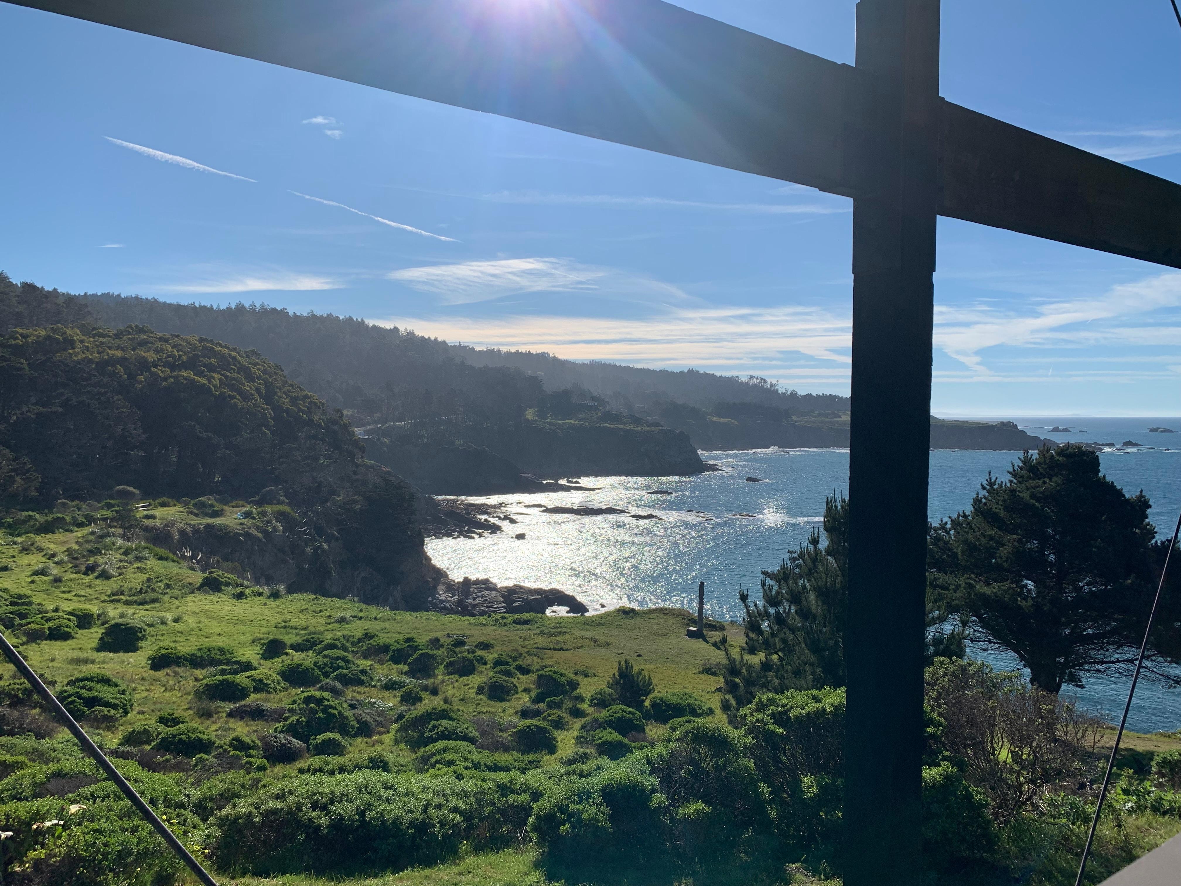 View from deck, only nice thing