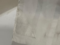 Dirty filthy shower curtain