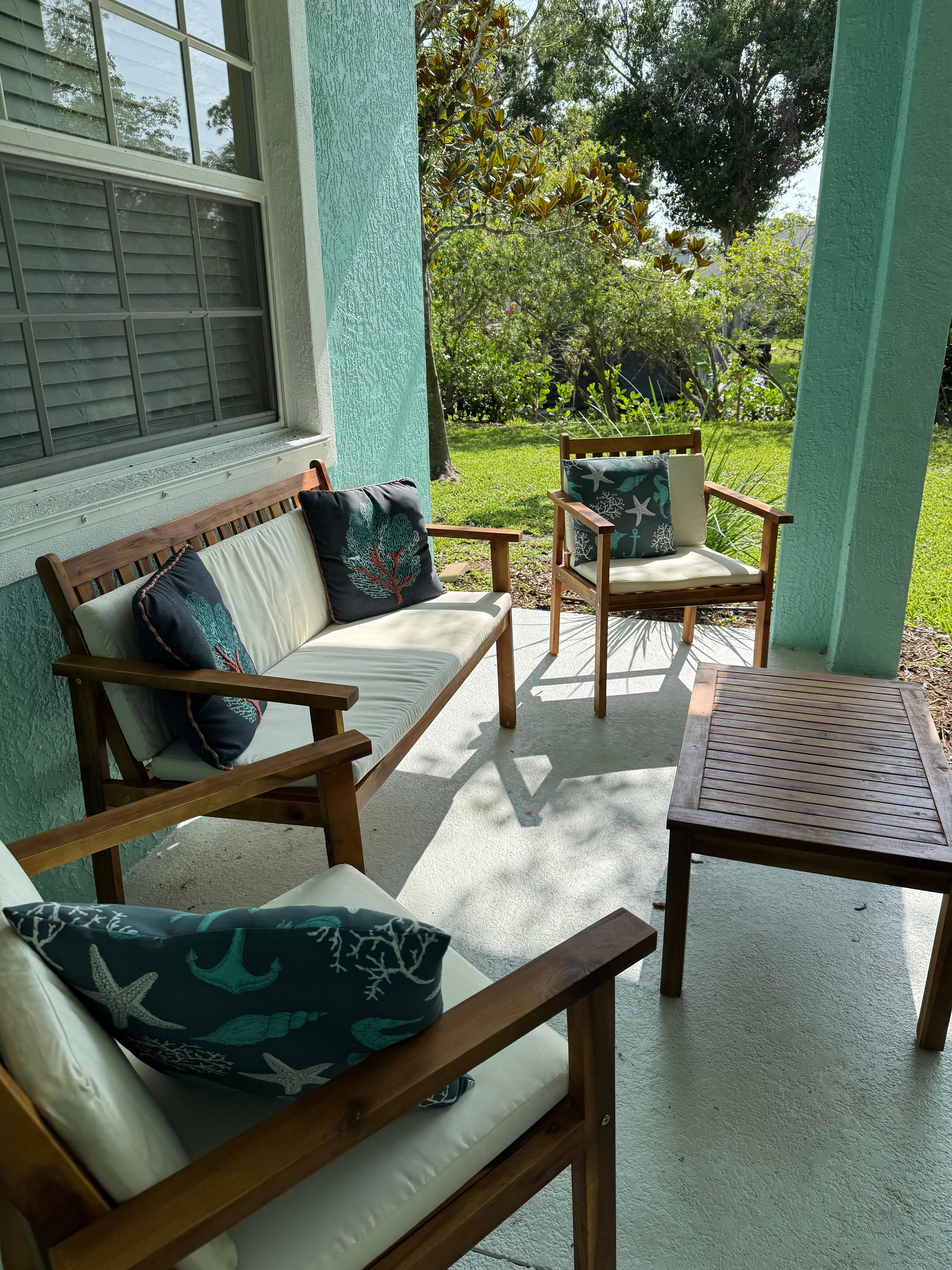 Outside patio furniture…very nice
