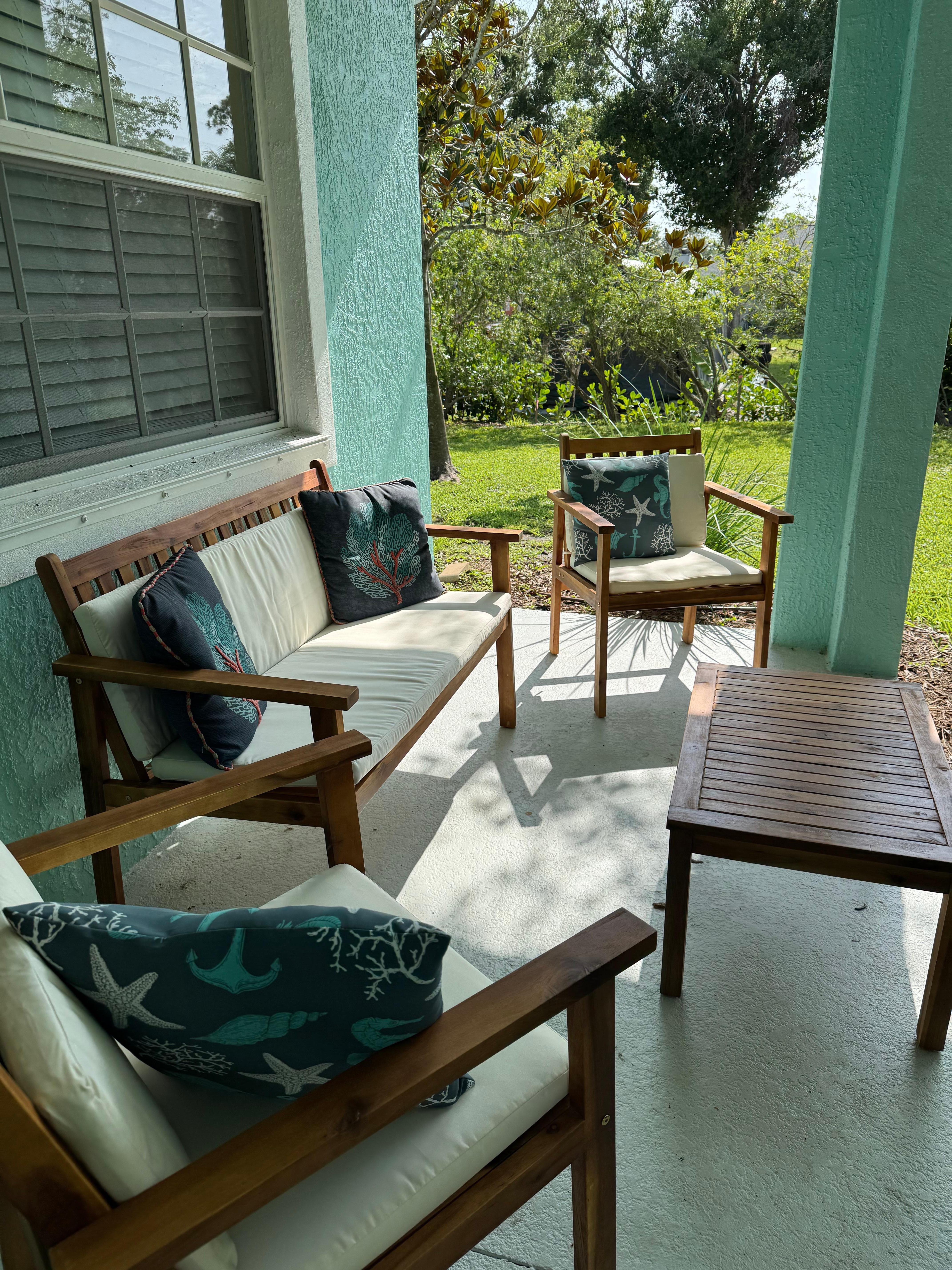 Outside patio furniture…very nice