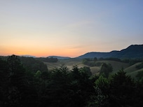 Sunrise from the back deck
