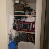 They clearly live here and it's very unorganized.