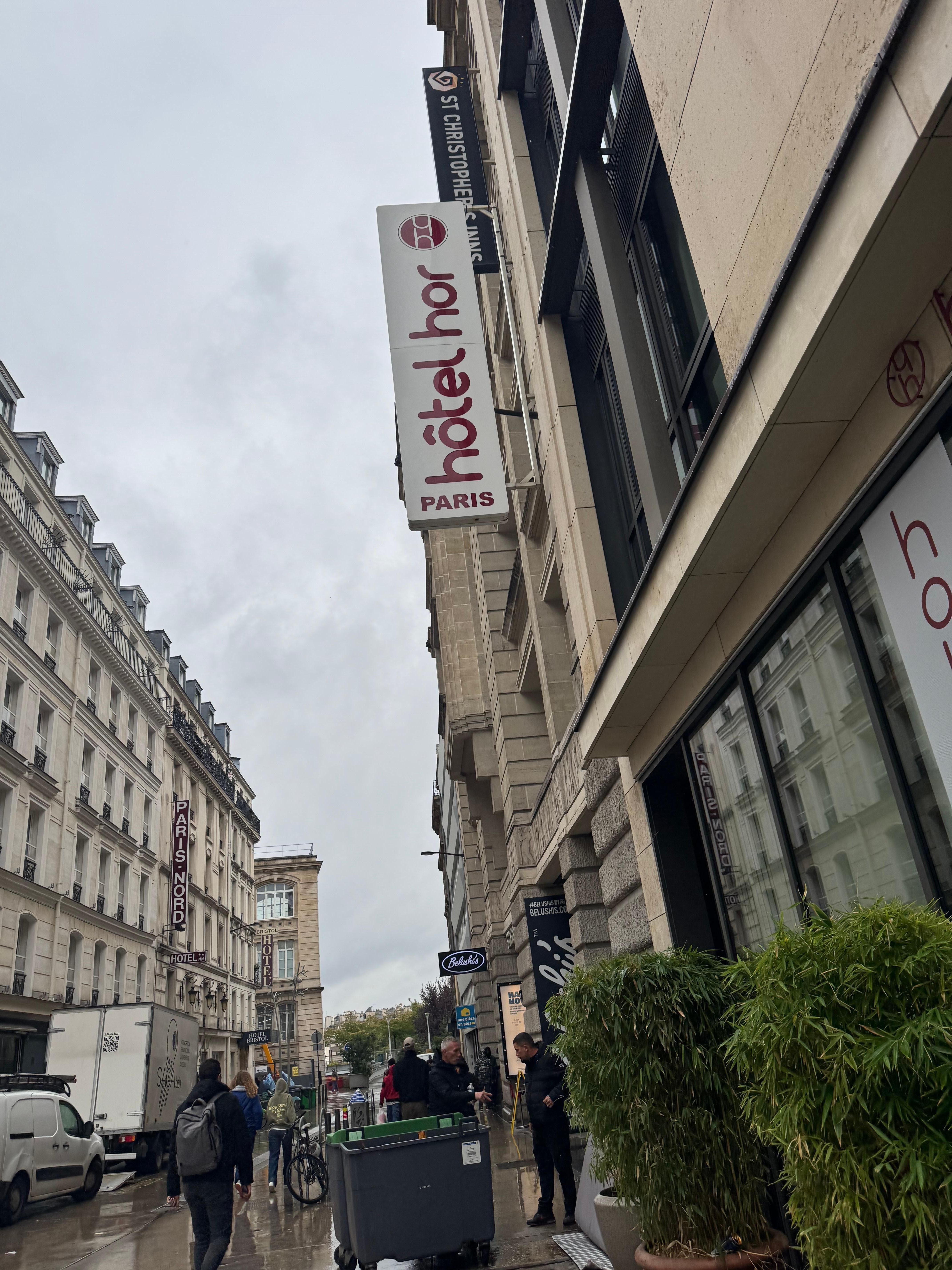 The outside of the hostel