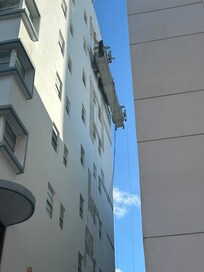 Construction on side of the building