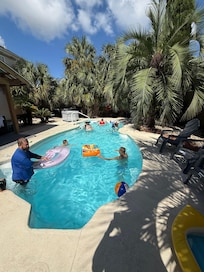 The pool was perfect when we weren’t at the beach.